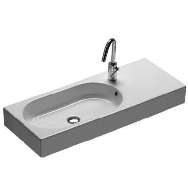 Hatria Area praustuvas 90x35 cm su integruotu stalviršiu Hatria Area praustuvas 90x35 cm su integruotu stalviršiu