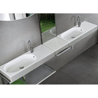 Hatria Area praustuvas 90x35 cm su integruotu stalviršiu Hatria Area praustuvas 90x35 cm su integruotu stalviršiu