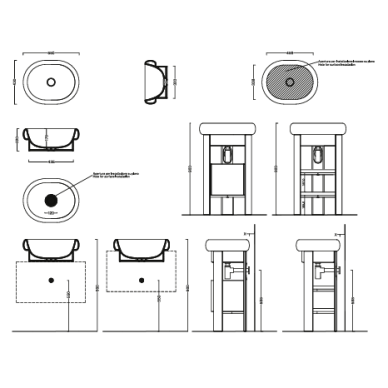 Hatria Talea įleidžiamas praustuvas 550X430mm, spalvų pasirinkimas 4 Hatria Talea įleidžiamas praustuvas 550X430mm, spalvų pasirinkimas 4