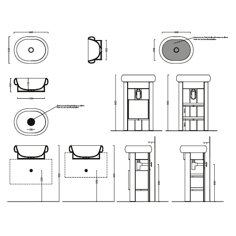 Hatria Talea įleidžiamas praustuvas 550X430mm, spalvų pasirinkimas 4 Hatria Talea įleidžiamas praustuvas 550X430mm, spalvų pasirinkimas 4