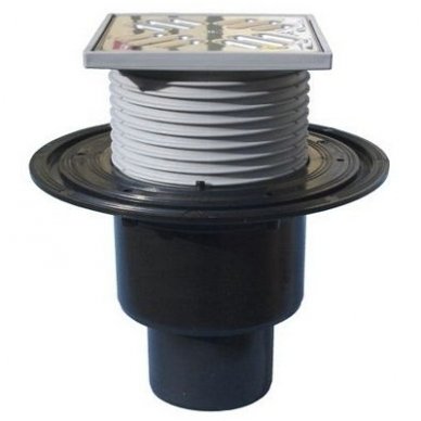 HL310NPR trapas su rėmeliu 123x123mm, nerūdijančio plieno grotelėmis 115x115mm HL310NPR trapas su rėmeliu 123x123mm, nerūdijančio plieno grotelėmis 115x115mm