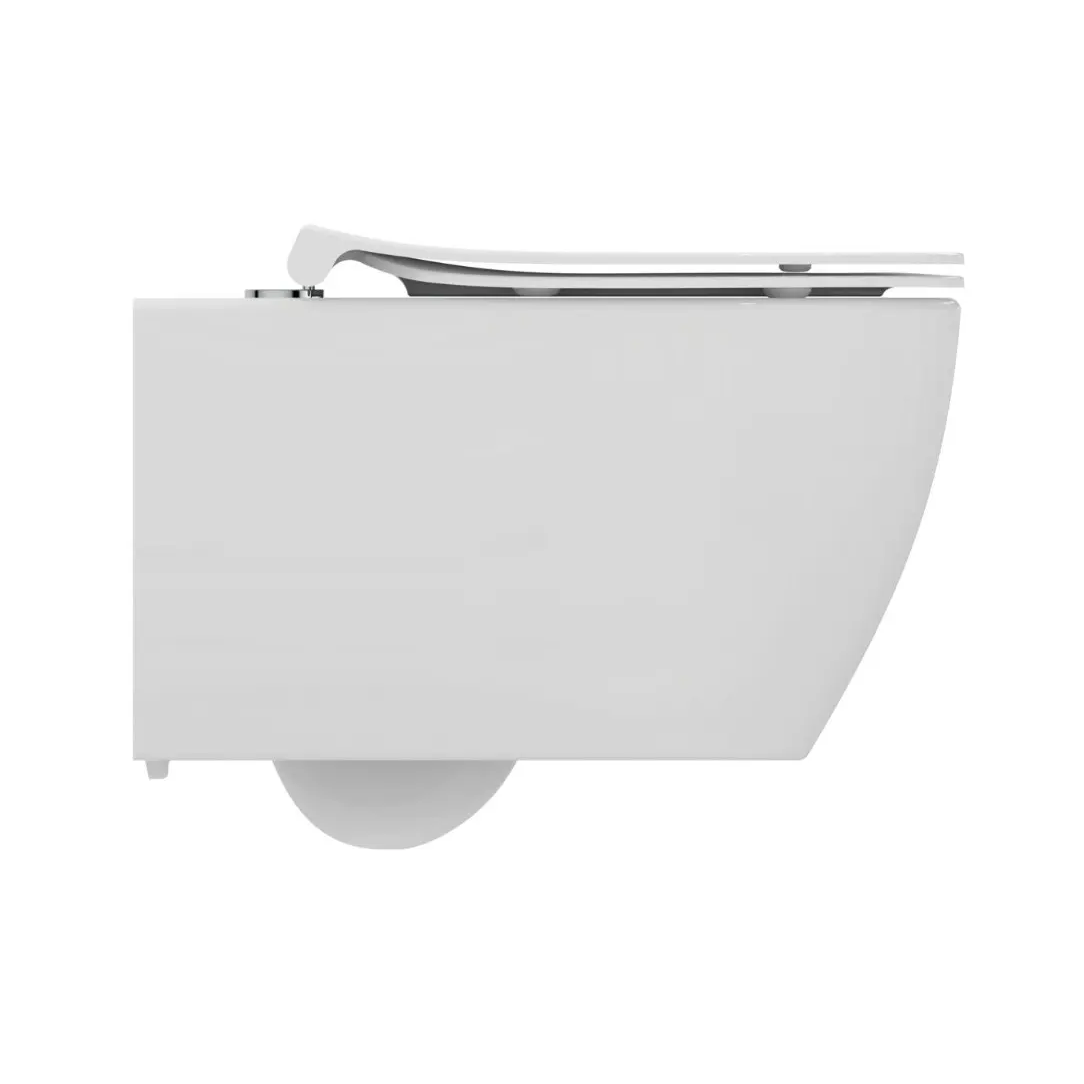 Ideal Standard i.life O pakabinamas WC su Soft Close sėdyne ir PROSYS 120 potinkinis WC rėmas su Oleas M2 baltos spalvos nuleidimo mygtuku 6
