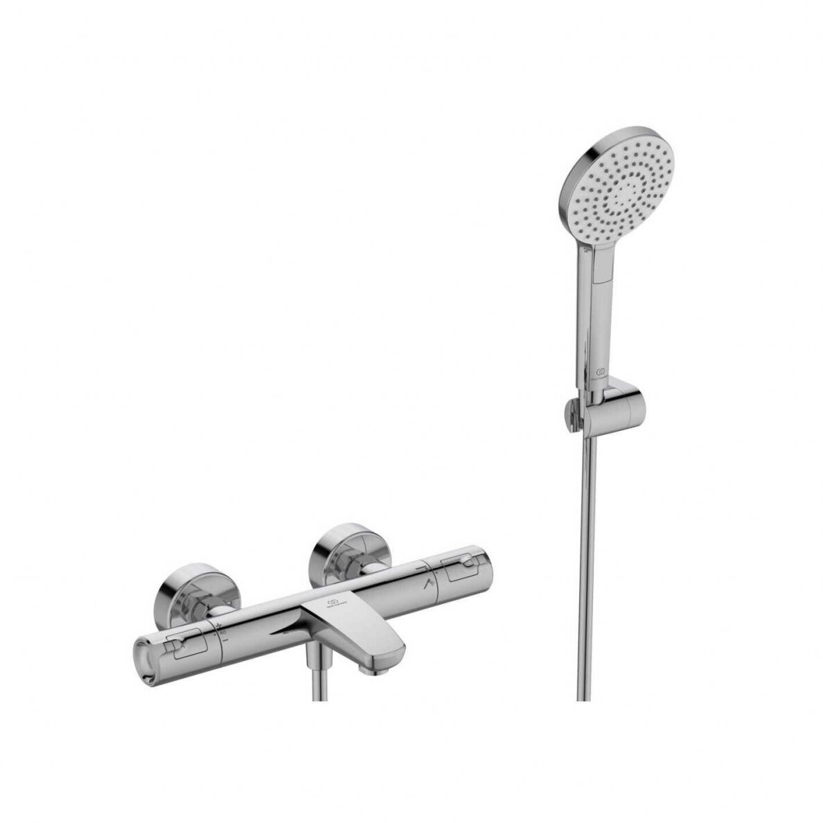 Ideal Standard Ceratherm T50 termostatinis vonios ir dušo maišytuvas su laikikliu ir rankine Evo dušo galva, chromas -A7696AA