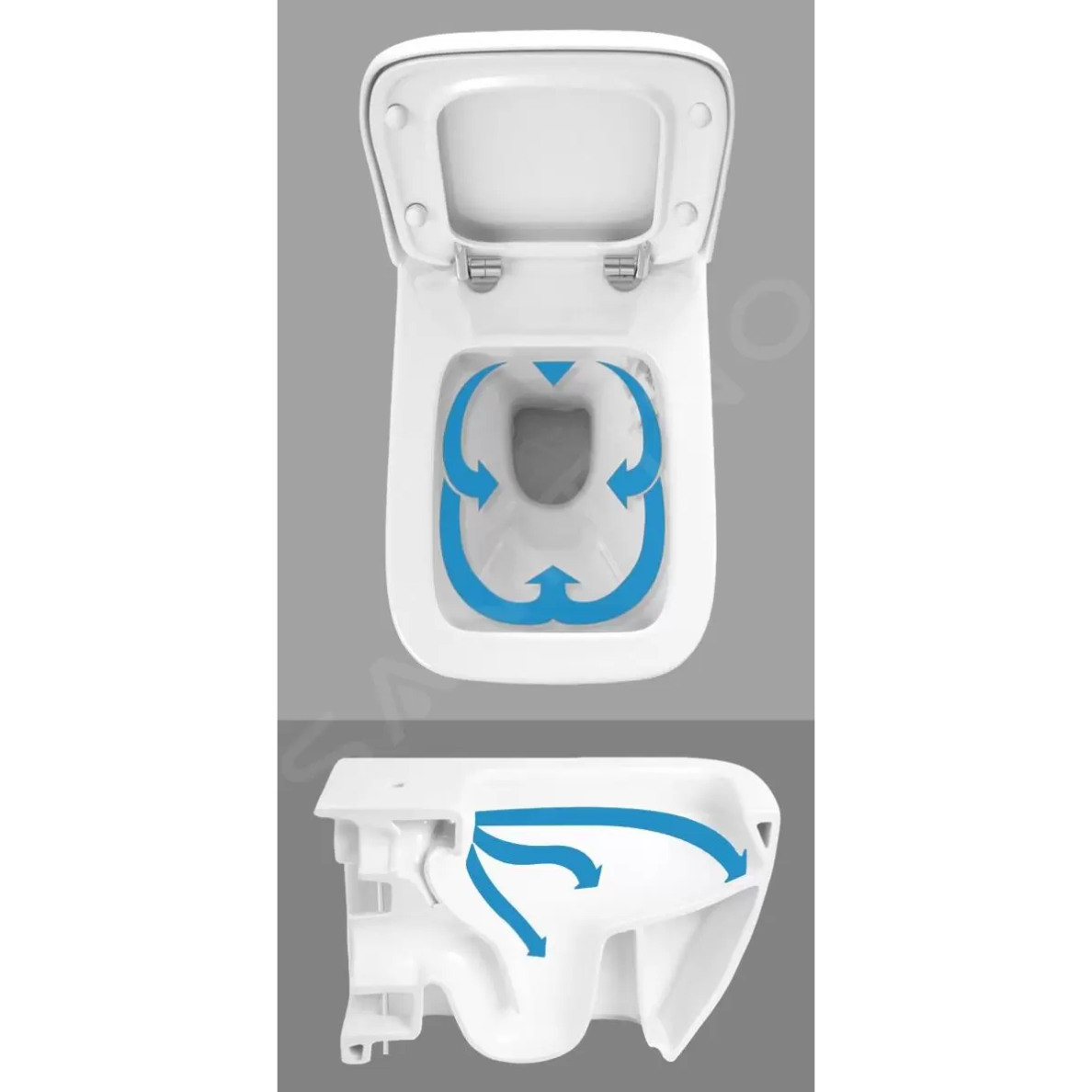 Ideal Standard i.life O pakabinamas WC su Soft Close sėdyne ir PROSYS 120 potinkinis WC rėmas su Oleas M2 baltos spalvos nuleidimo mygtuku 4