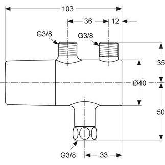 Ideal Standard Ceraplus pamaišymo vožtuvas termostatinis 3
