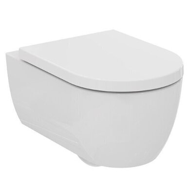 Ideal Standard Blend Curve Rimless pakabinamas klozetas, lėtai nusileidžiantis dangtis, baltas T520601