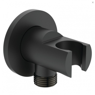 Ideal Standard dušo žarnos pajungimo alkūnė su laikikliu BC807XG Ideal Standard dušo žarnos pajungimo alkūnė su laikikliu BC807XG