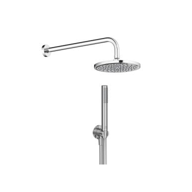 Ideal Standard potinkinis dušo komplektas: apvali dušo galva 200mm, 400mm alkūnė, rankinis dušelis, pajungimas su laikikliu, spalva - chromo Ideal Standard potinkinis dušo komplektas: apvali dušo galva 200mm, 400mm alkūnė, rankinis dušelis, pajungimas su laikikliu, spalva - chromo