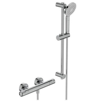 Ideal Standard termostatinis dušo maišytuvas Ceratherm T50 su rankiniu dušu ir dušo žarna - A7217AA Ideal Standard termostatinis dušo maišytuvas Ceratherm T50 su rankiniu dušu ir dušo žarna - A7217AA