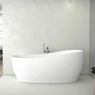 Ideal Standard Around laisvai pastatoma akrilinė vonia 180x85 cm su Click-Clack nuotekų vožtuvu