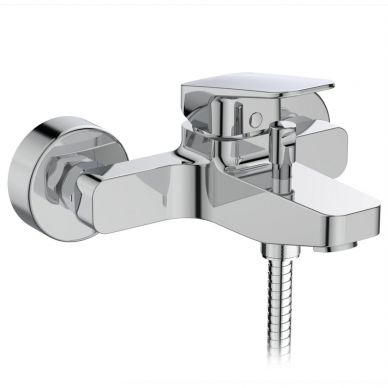 Ideal Standard Ceraplan virštinkinis vonios maišytuvas su dušo žarna 1500 mm, rankine dušo galva ir laikikliu - BD258AA 1