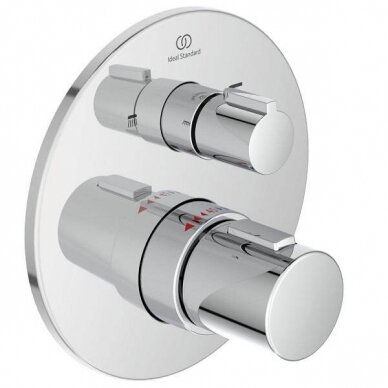 Ideal Standard Ceratherm T100 potinkinis termostatinis maišytuvas dušui ir voniai, išorinė dalis - A5814AA