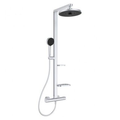 Ideal Standard CERATHERM ALU+ termostatinė dušo sistema, sidabro matinė spalva