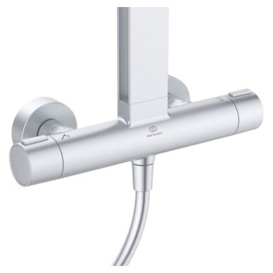Ideal Standard CERATHERM ALU+ termostatinė dušo sistema, sidabro matinė spalva 1 Ideal Standard CERATHERM ALU+ termostatinė dušo sistema, sidabro matinė spalva 1
