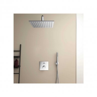 Ideal Standard Ceratherm C100 potinkinė termostatinė dušo sistema su 300x300 mm metalinė lietaus galva, chromas - A7572AA 1