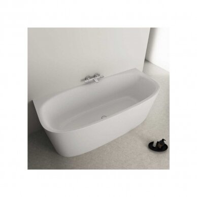 Ideal Standard Dea Duo prie sienos statoma  akrilinė vonia 180x80 cm su Click-Clack nuotekų vožtuvu 5