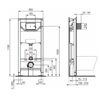 Ideal Standard i.life O pakabinamas WC su Soft Close sėdyne ir PROSYS 120 potinkinis WC rėmas su Oleas M2 baltos spalvos nuleidimo mygtuku 8 Ideal Standard i.life O pakabinamas WC su Soft Close sėdyne ir PROSYS 120 potinkinis WC rėmas su Oleas M2 baltos spalvos nuleidimo mygtuku 8