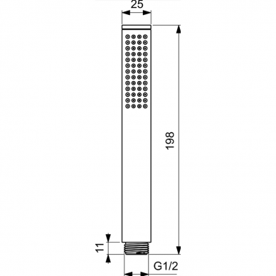 Ideal Standard metalinė dušo galvutė - BC774AA