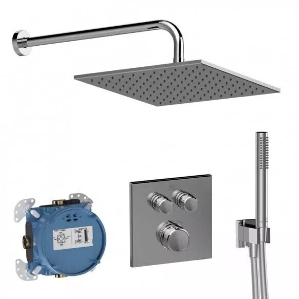 Ideal Standard Ceratherm Navigo potinkinė termostatinė sistema su kvadrine galva Ideal Standard Ceratherm Navigo potinkinė termostatinė sistema su kvadrine galva