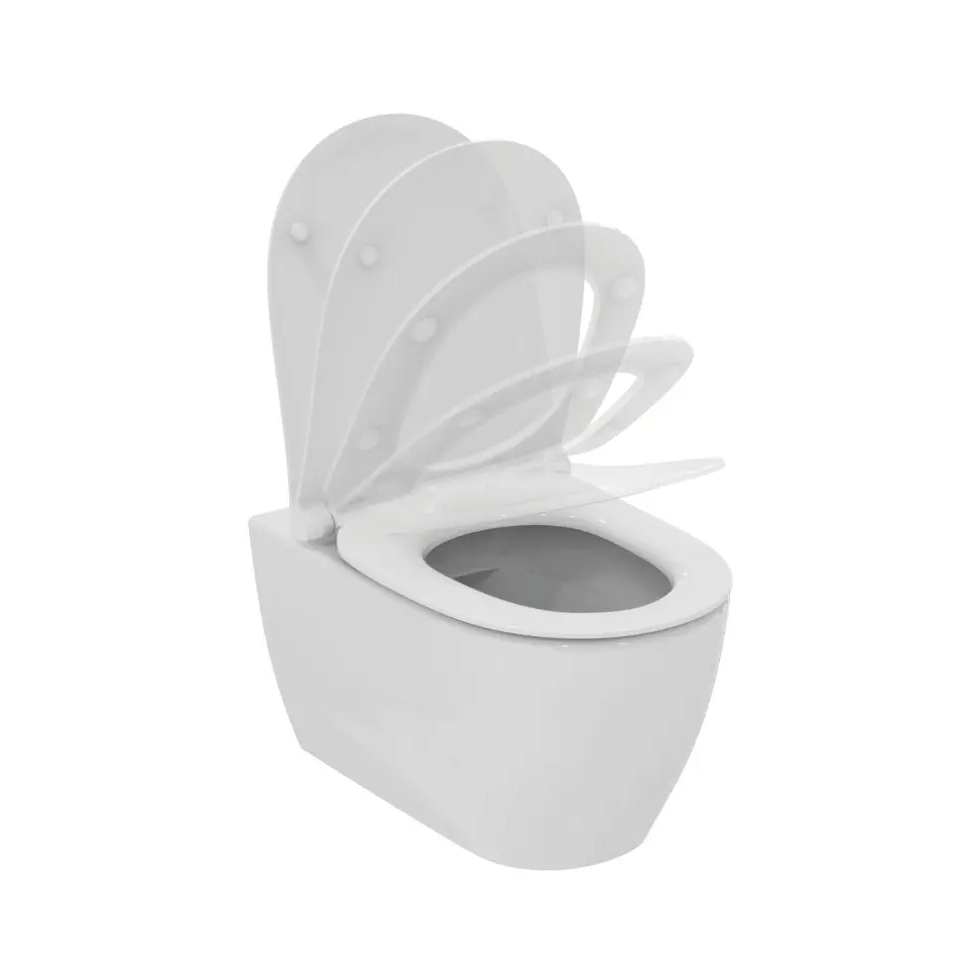 Ideal Standard i.life O pakabinamas WC su Soft Close sėdyne ir PROSYS 120 potinkinis WC rėmas su Oleas M2 baltos spalvos nuleidimo mygtuku 1