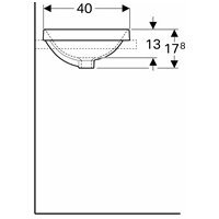 Įleidžiamas ovalus praustuvas Geberit Variform 50cm 3 Įleidžiamas ovalus praustuvas Geberit Variform 50cm 3