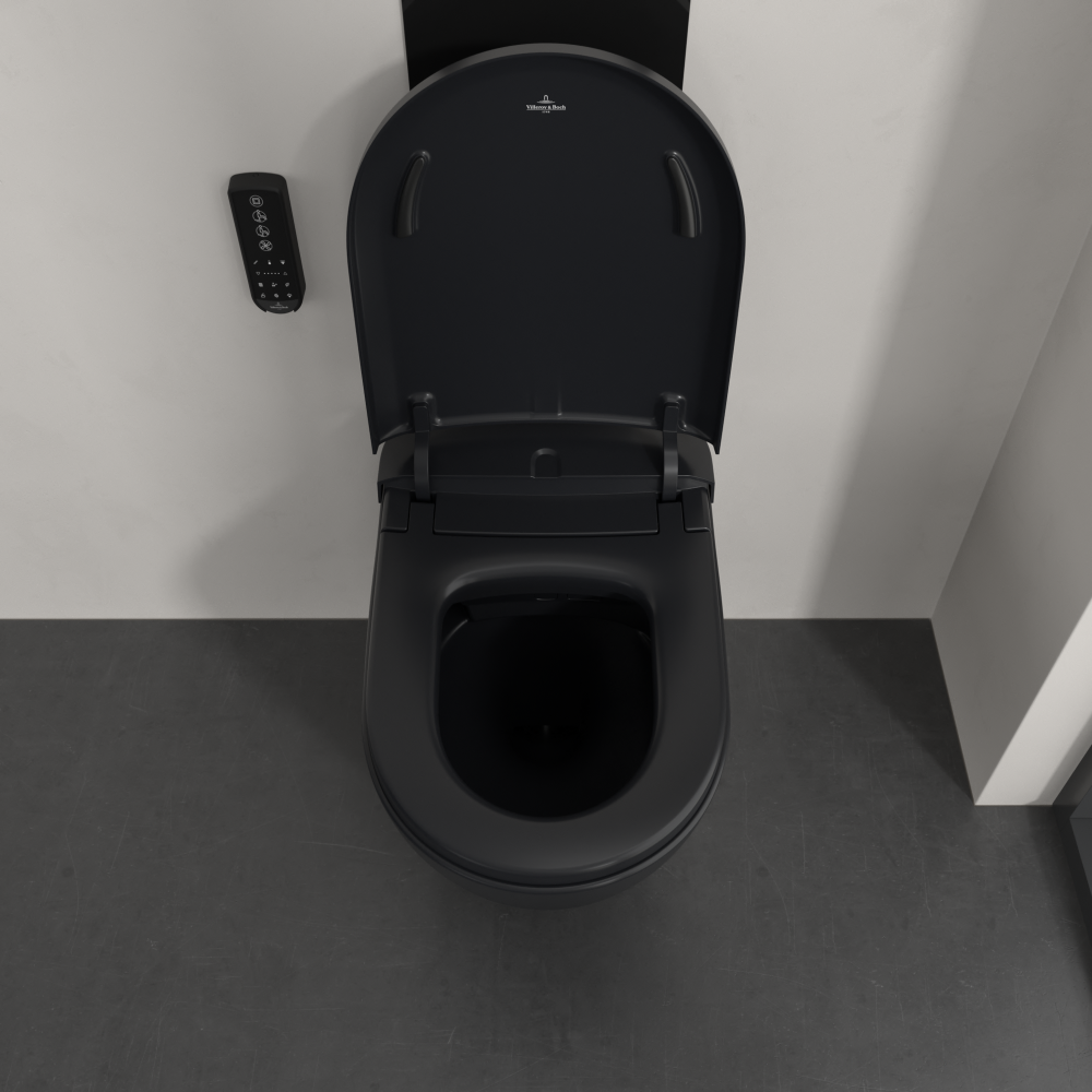 Išmanaus WC komplektas Villeroy & Boch ViClean Supreo Select, su Ceramic Plus danga, juoda matinė (Pure Black) 2