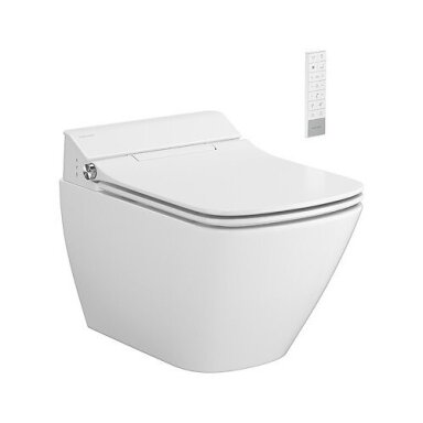 Išmanusis pakabinamas unitazas Meissen Genera Comfort su išmania sėdyne Square Išmanusis pakabinamas unitazas Meissen Genera Comfort su išmania sėdyne Square