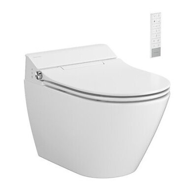 Išmanusis pakabinamas unitazas Meissen Genera Comfort su išmania sėdyne Oval Išmanusis pakabinamas unitazas Meissen Genera Comfort su išmania sėdyne Oval