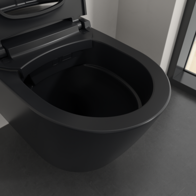 Išmanaus WC komplektas Villeroy & Boch ViClean Supreo Select, su Ceramic Plus danga, juoda matinė (Pure Black) 3