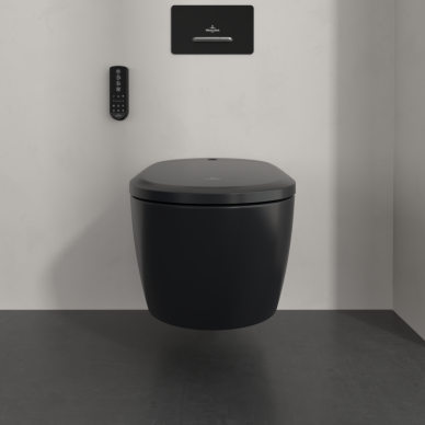 Išmanaus WC komplektas Villeroy & Boch ViClean Supreo Select, su Ceramic Plus danga, juoda matinė (Pure Black) 4