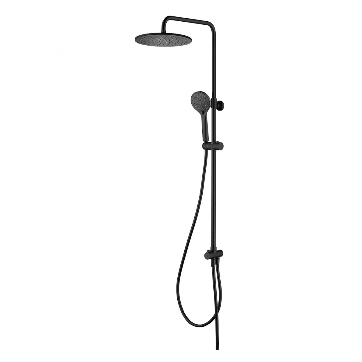 Juodos spalvos dušo sistema Omnires su stacionaria dušo galva SYSYOSEMITELUXBL Juodos spalvos dušo sistema Omnires su stacionaria dušo galva SYSYOSEMITELUXBL