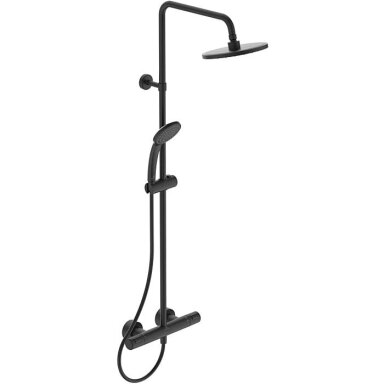 Juoda matinė Ideal Standard Idealrain termostatinė dušo sistema su 200 mm dušo galva A7545XG Juoda matinė Ideal Standard Idealrain termostatinė dušo sistema su 200 mm dušo galva A7545XG