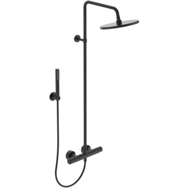 Juoda matinė Ideal Standard Idealrain termostatinė dušo sistema su 300 mm dušo galva BC748XG Juoda matinė Ideal Standard Idealrain termostatinė dušo sistema su 300 mm dušo galva BC748XG