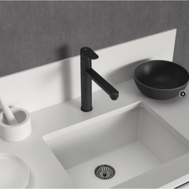 Juodas matinis Ideal Standard Cerafine O plautuvės maišytuvas su sukiojamu snapu BC501XG Juodas matinis Ideal Standard Cerafine O plautuvės maišytuvas su sukiojamu snapu BC501XG