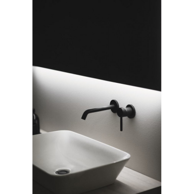 Juodas matinis Ideal Standard Ceraline potinkinis praustuvo maišytuvas A6938XG
