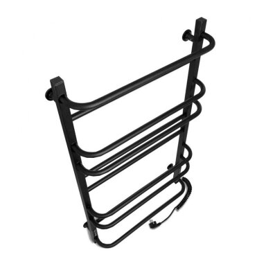 Juodos matinės spalvos elektrinis rankšluosčių džiovintuvas Laris Comfort 525x900 mm