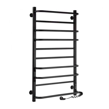 Juodos matinės spalvos elektrinis rankšluosčių džiovintuvas Laris Comfort 525x900 mm