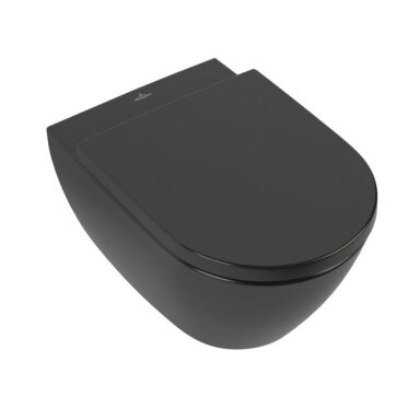 Juodos spalvos WC Subway 2.0 Direct-Flush su lėtaeigiu dangčiu (pure black) Juodos spalvos WC Subway 2.0 Direct-Flush su lėtaeigiu dangčiu (pure black)