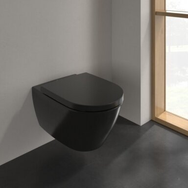 Juodos spalvos WC Subway 2.0 Direct-Flush su lėtaeigiu dangčiu (pure black) Juodos spalvos WC Subway 2.0 Direct-Flush su lėtaeigiu dangčiu (pure black)