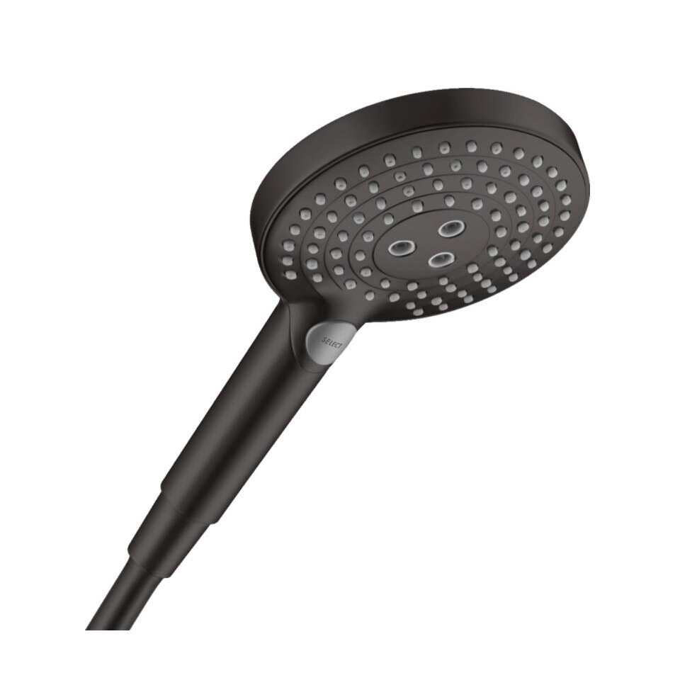 Juodos matinės spalvos potinkinis Hansgrohe dušo sistemos komplektas 5 in 1 5