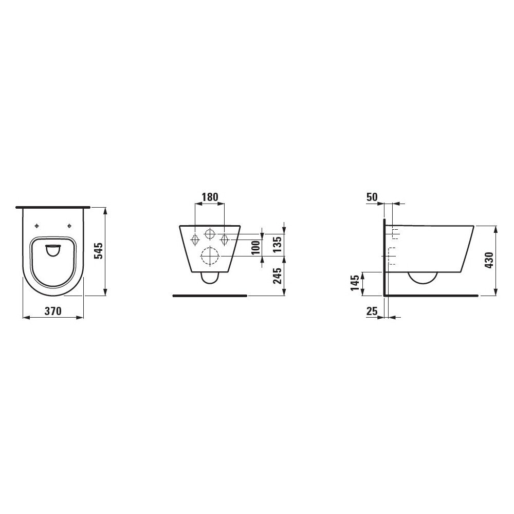 Kartell by Laufen Rimless pakabinamas klozetas su soft close dangčiu su LCC danga 3