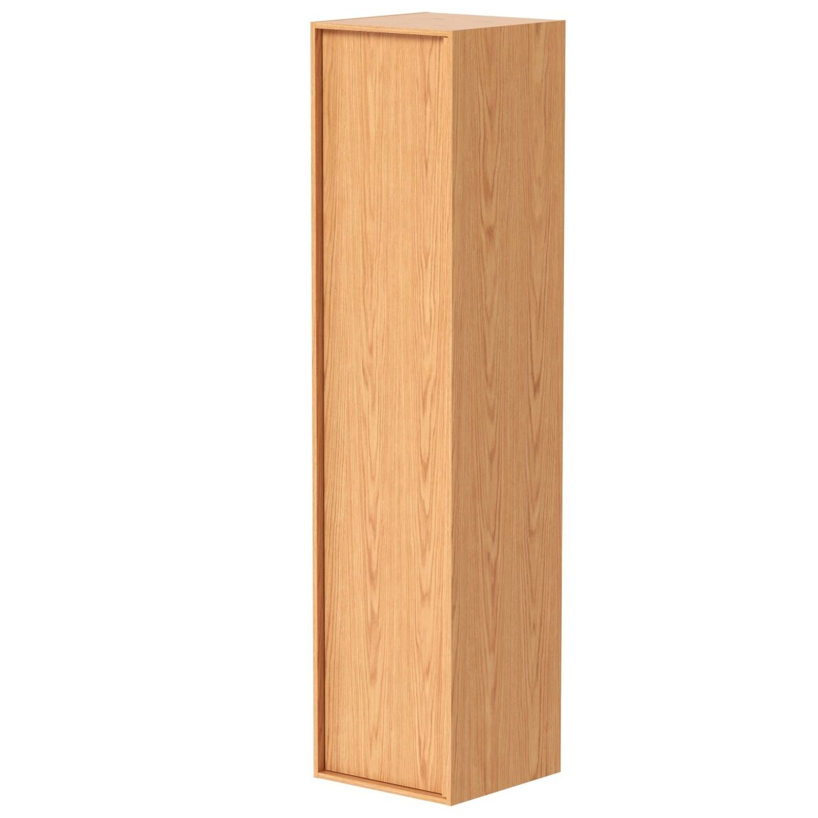 Kame Lumi ūkinė spintelė su 1 durelėmis, medinė rankena, 38 cm, bookmatch oak Kame Lumi ūkinė spintelė su 1 durelėmis, medinė rankena, 38 cm, bookmatch oak