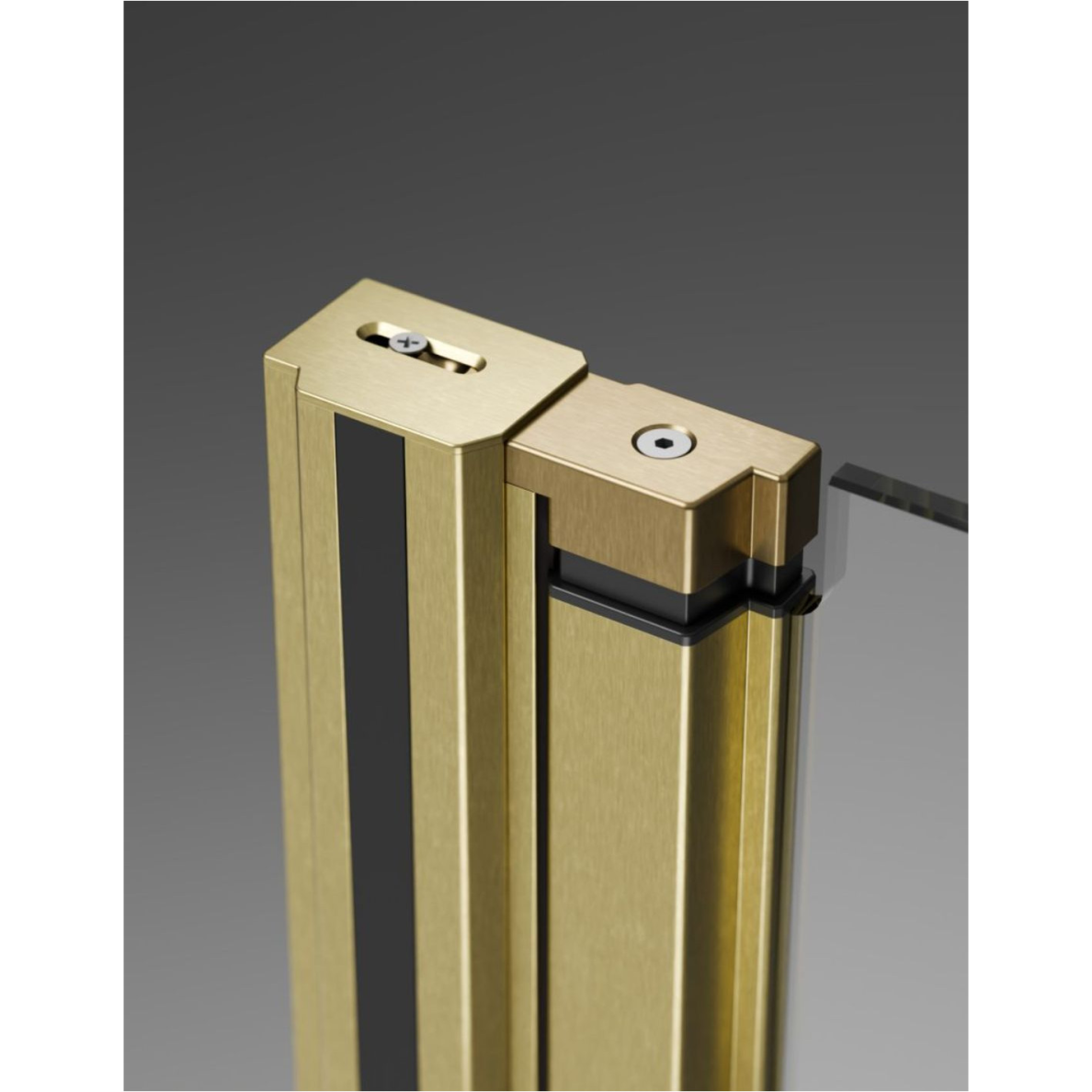 Kampinė dušo kabina Radaway Nes Brushed Gold KDD B / KDD I 3 Kampinė dušo kabina Radaway Nes Brushed Gold KDD B / KDD I 3