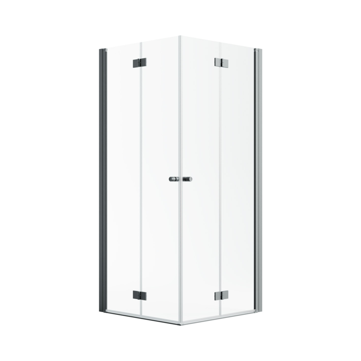 Kampinė dušo kabina Radaway Nes Brushed GunMetal KDD B, skaidrus stiklas 1