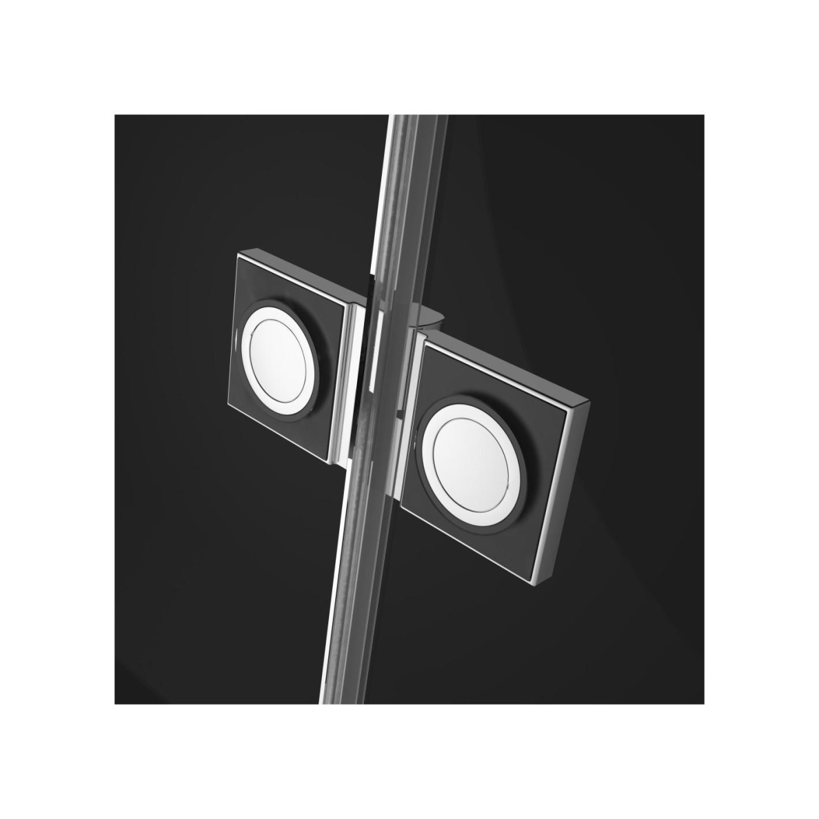 Kampinė dušo kabina Radaway Nes Brushed Nickel KDD B, skaidrus stiklas 3 Kampinė dušo kabina Radaway Nes Brushed Nickel KDD B, skaidrus stiklas 3