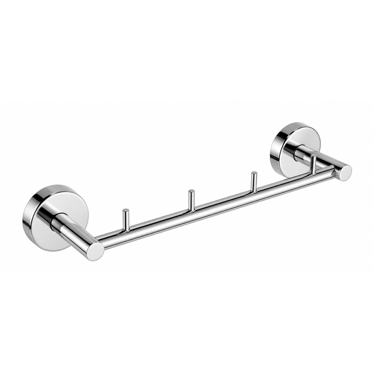 Kapitan Uno Polished Mirror laikiklis su 4 kabliukais