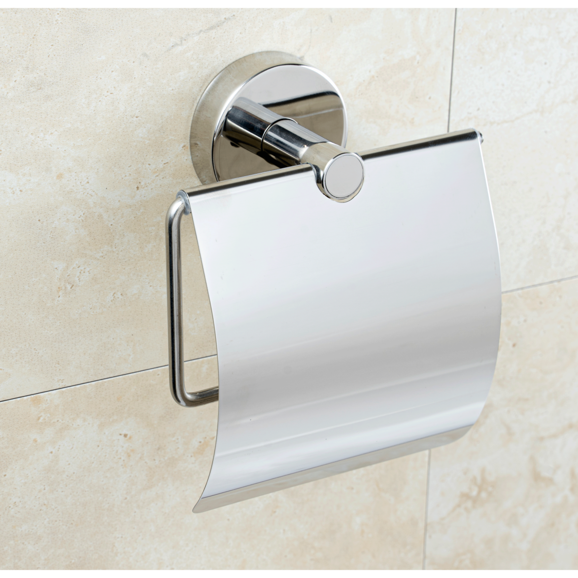 Kapitan Uno Polished Mirror popieriaus laikiklis su dangteliu 2 Kapitan Uno Polished Mirror popieriaus laikiklis su dangteliu 2