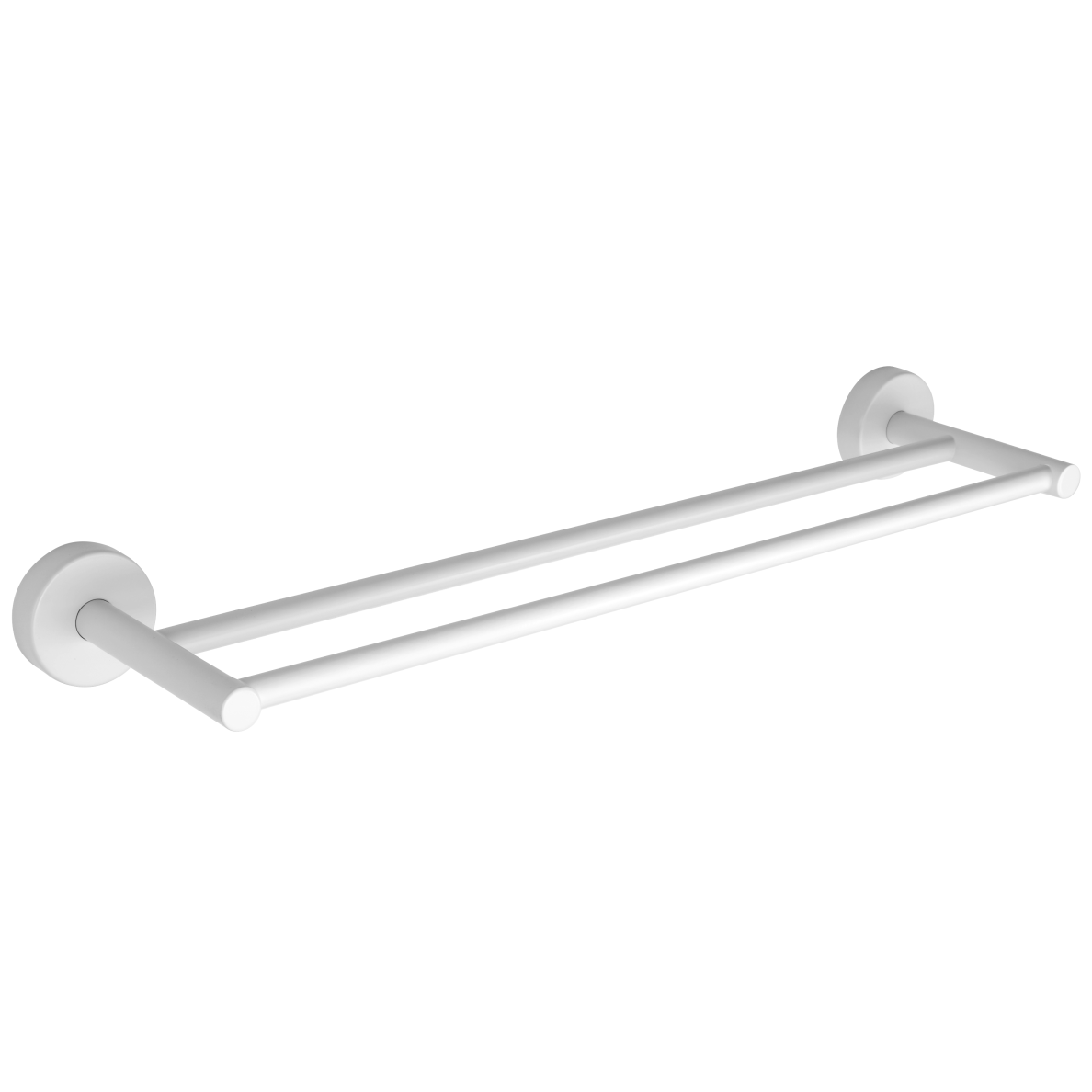 Kapitan Uno White Matt dviguba rankšluosčių kabykla 50cm Kapitan Uno White Matt dviguba rankšluosčių kabykla 50cm