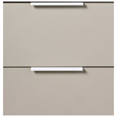 Kamė Big apatinė spintelė su stalčiais 120x59cm ir matinėmis baltomis rankenėlėmis (spalvų pasirinkimas)