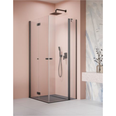 Kampinė dušo kabina Radaway Nes KDD B / KDD II Brushed Gunmetal Kampinė dušo kabina Radaway Nes KDD B / KDD II Brushed Gunmetal